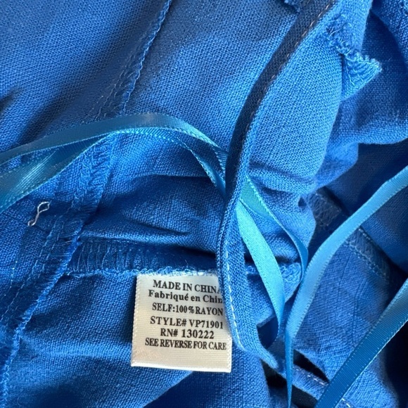 Very J Blue indigo Size Large Jumpsuit NWOT - Picture 4 of 9